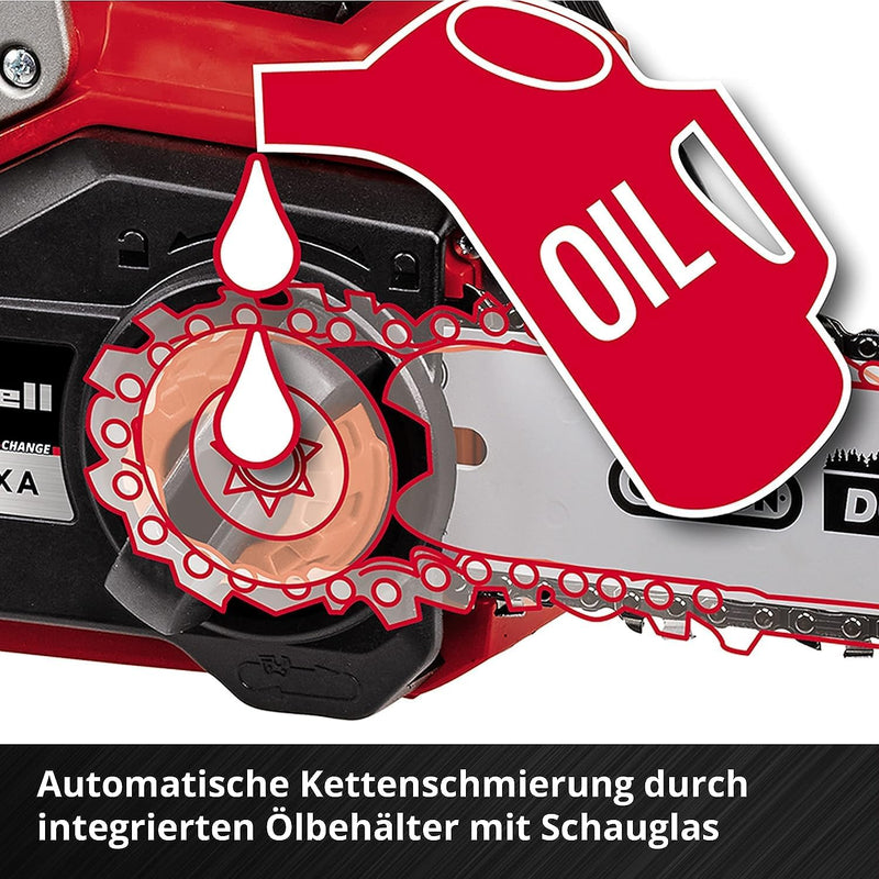 Einhell Akku-Kettensäge FORTEXXA 18/30 Power X-Change (Li-Ion, 18V, bürstenloser Motor, 30 cm Schwert, max. 4.300 min-1, ohne Akku & Ladegerät)