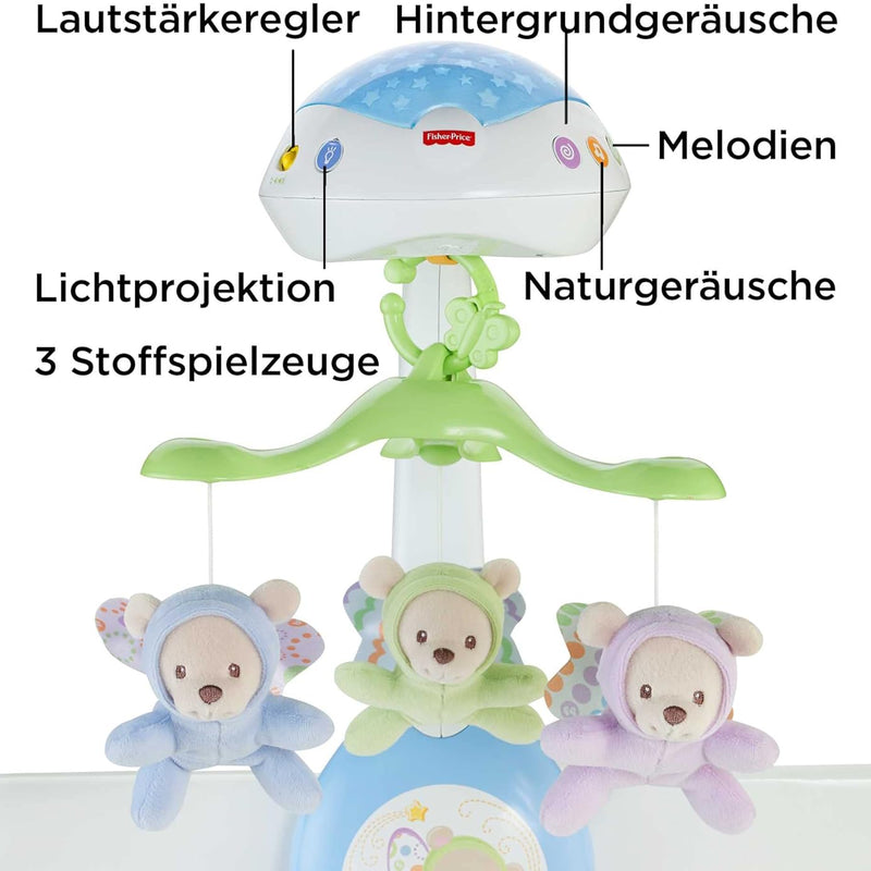 Mattel Fisher-Price 3-in-1 Dream Bear Cot Mobile Mobile