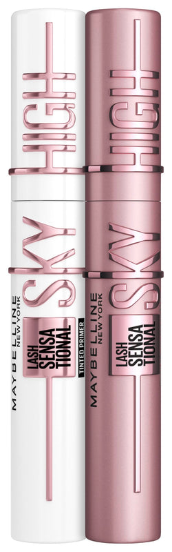 Maybelline New York Black Mascara for Extremely Long Eyelashes, Lash Sensational Sky High Mascara, Very Black, 7.2 ml