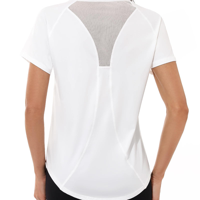 Gyabnw Sports T-Shirt Women's Sports Shirt Functional Shirt Short Sleeve Running Shirt Fitness Top Yoga