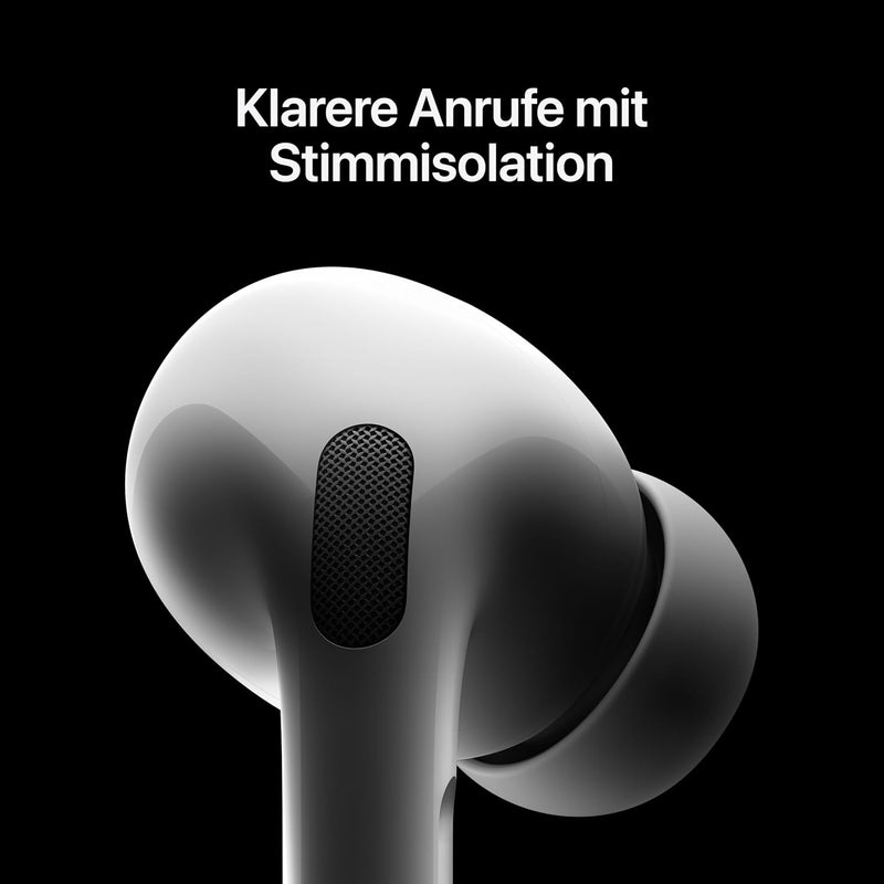 Apple AirPods Pro 2 Wireless In-Ear Headphones, Bluetooth Headphones, Active Noise Cancellation, Hearing Aid Function, Transparency Mode, Personalised 3D Audio, Hi-Fi Sound, H2 Chip, Charging via