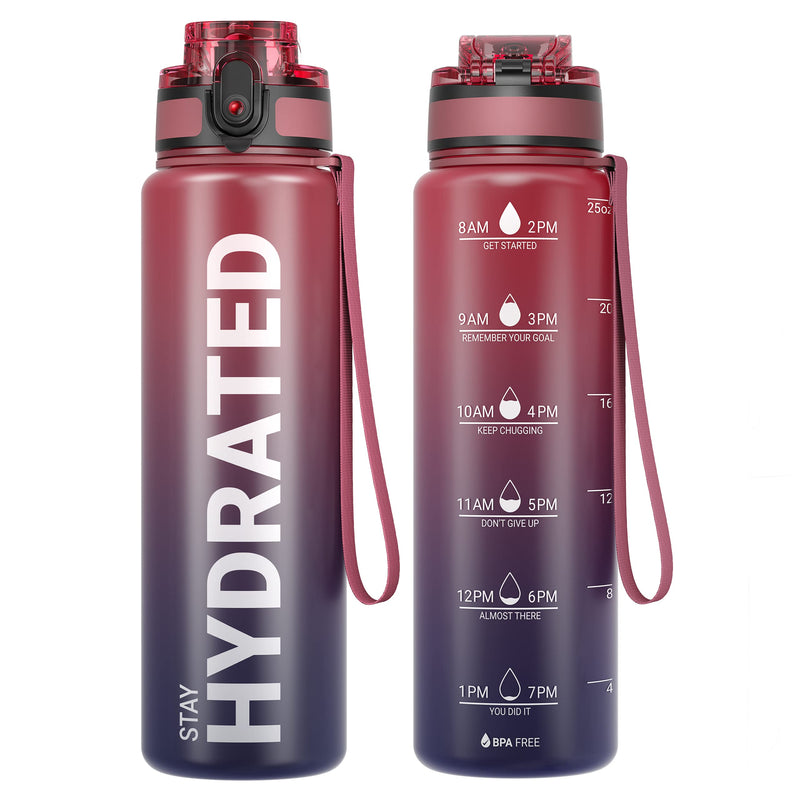 Sahara Sailor Water Bottle, Sports Water Bottle, (BPA-Free Tritan) 1L/500 ml/750 ml, Leak-Proof Sports Water Bottle, Sports Bottle for Bike, Camping, Yoga, Gym (1 Bottle)