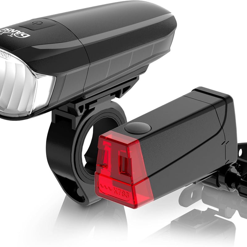 DANSI Bicycle Light Set StVZO I LED Bicycle Light I Wheel Light Bright Front