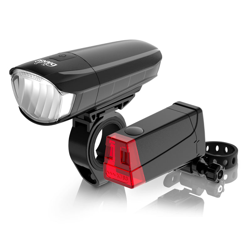 DANSI Bicycle Light Set StVZO I LED Bicycle Light I Wheel Light Bright Front