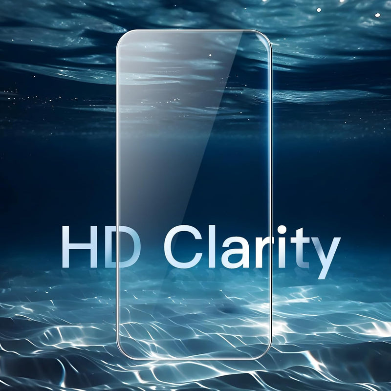 JETech Screen Protector for iPhone 16 Pro 6.3 Inch, Tempered Glass Screen Protector with Easy Installation Tool, Does Not Influence the Case, HD Clear, Pack of 3