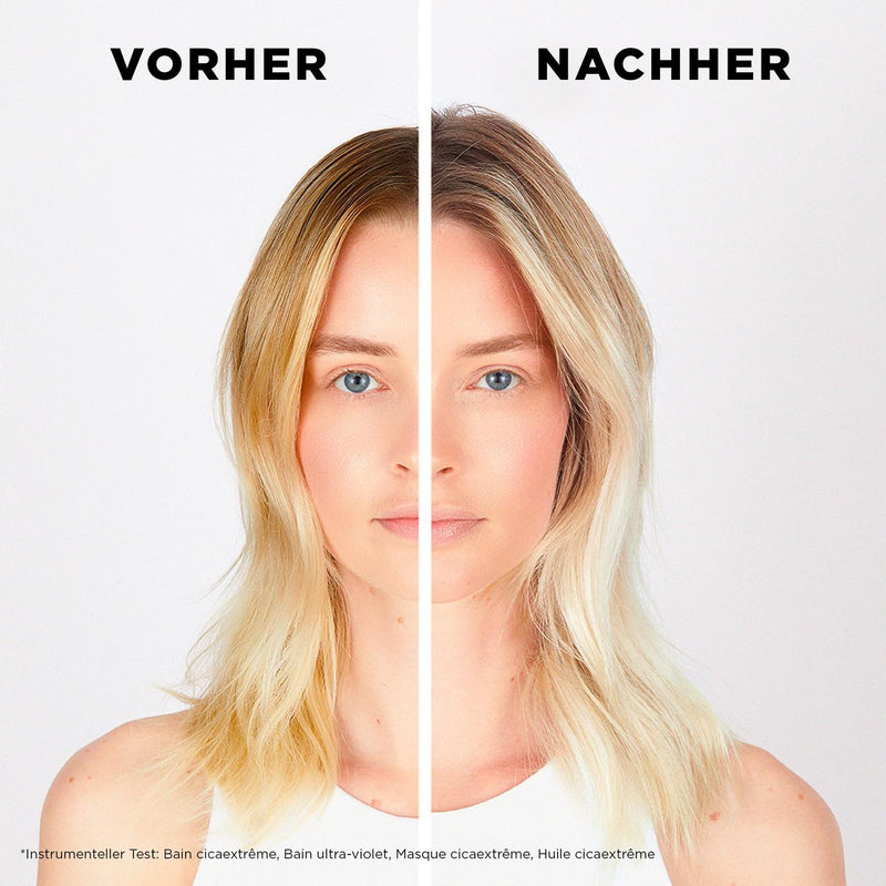 Kérastase, Blond Absolu, Pflegeroutine mit Shampoo und Haarspülung für blondiertes, gesträhntes oder natürlich blondes Haar, Mit Hyaluronsäure