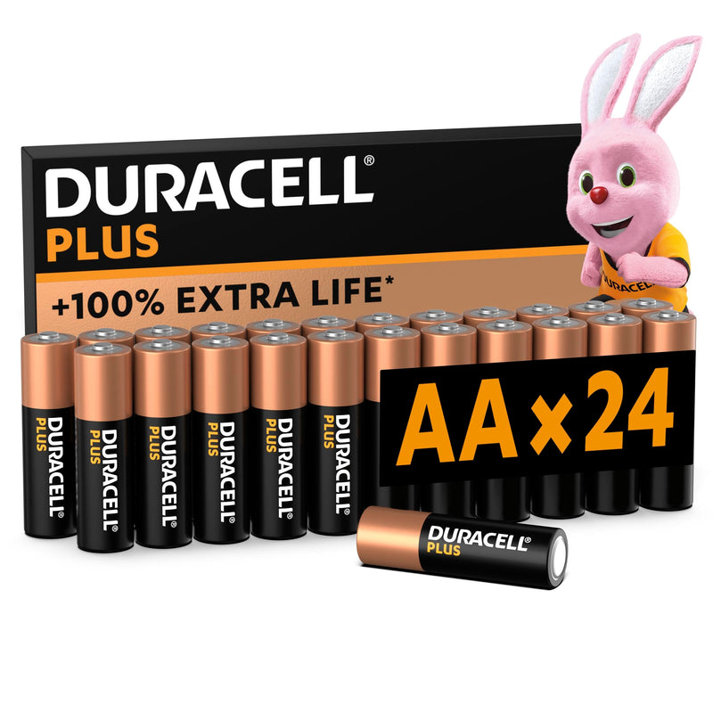Duracell Plus 9 V Block Alkaline Batteries 6LR61 MN1604 Pack of 4
