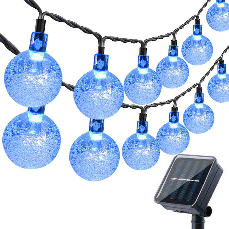Moxled Solar Fairy Lights Outdoor 60 LED, 11 m Fairy Lights Outdoor Solar Waterproof 8 Modes Crystal Balls Solar Fairy Lights Outdoor for Garden, Patio, Balcony, Parties (Warm White)