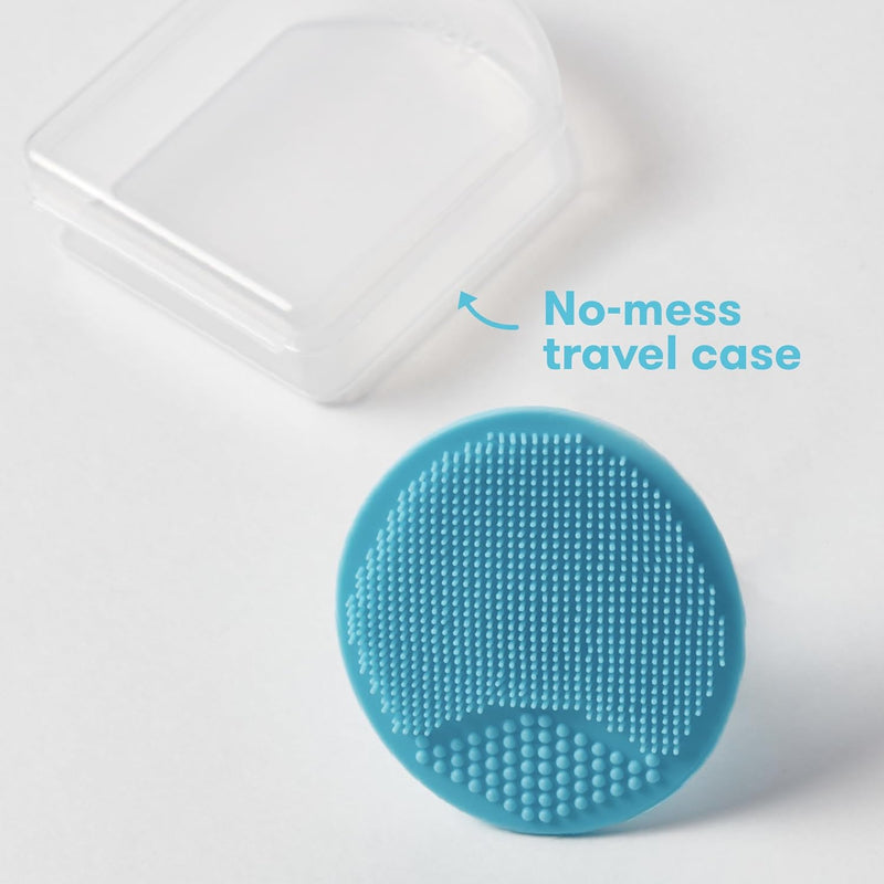 Fridababy DermaFrida The SkinSoother Silicone Baby Bath Brush Baby Accessories for Dry Skin, Milk Scab and Eczema Pack of 2