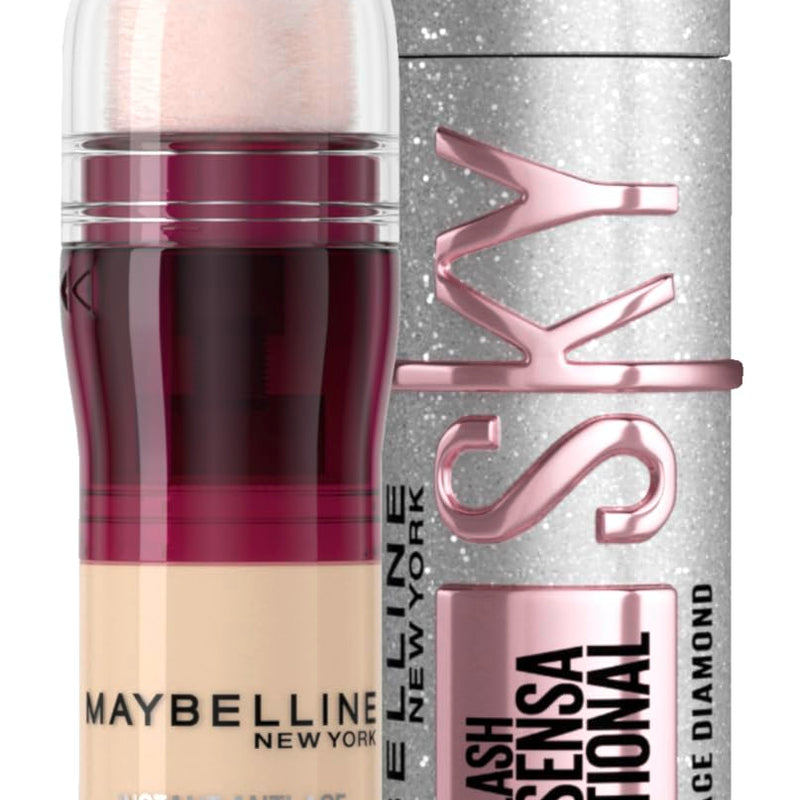 Maybelline New York Black Mascara for Extremely Long Eyelashes, Lash Sensational Sky High Mascara, Very Black, 7.2 ml