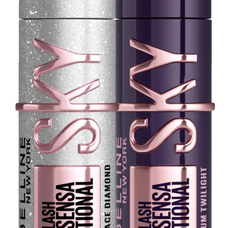 Maybelline New York Black Mascara for Extremely Long Eyelashes, Lash Sensational Sky High Mascara, Very Black, 7.2 ml