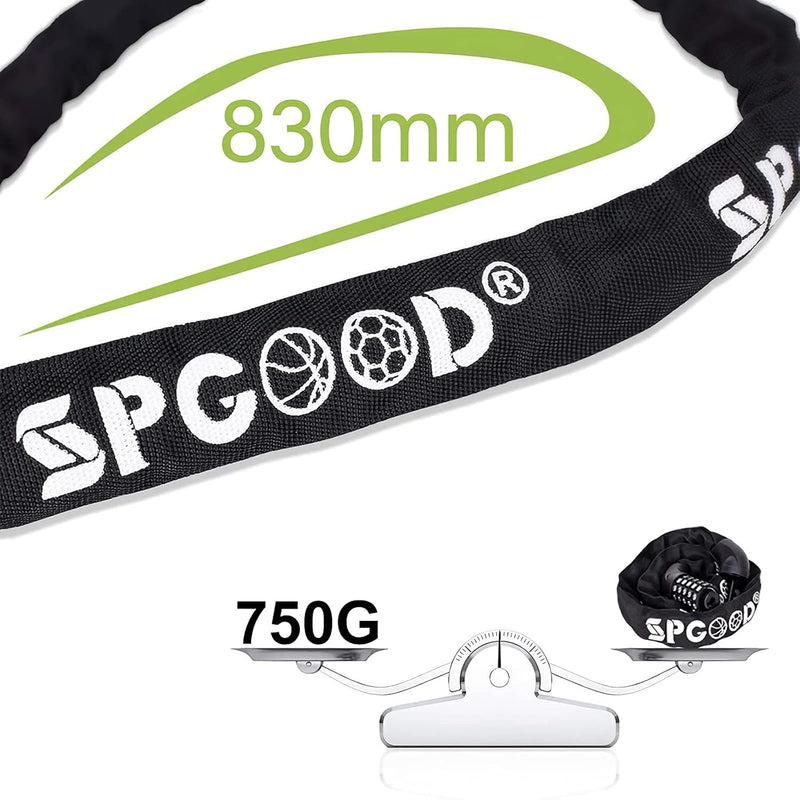 SPGOOD Bicycle Lock with Numbers and High Security Level, Bicycle Chain Lock, Number Code Combination Lock, Hardened Steel Chain Links, 14 Colours