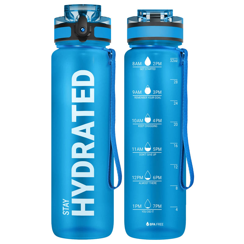 Sahara Sailor Water Bottle, Sports Water Bottle, (BPA-Free Tritan) 1L/500 ml/750 ml, Leak-Proof Sports Water Bottle, Sports Bottle for Bike, Camping, Yoga, Gym (1 Bottle)