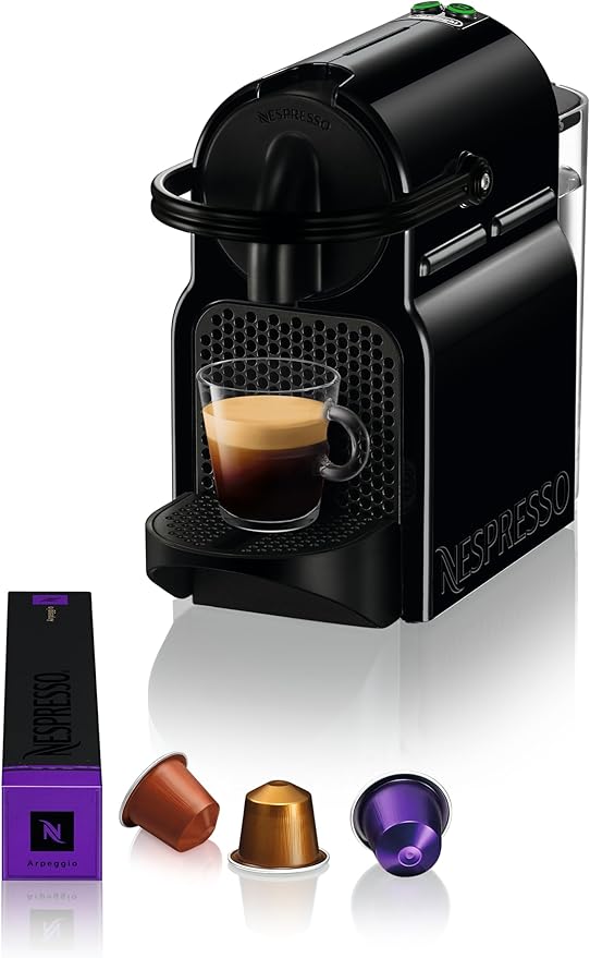 De'Longhi Nespresso Inissia EN 80.B, high pressure pump, energy saving function, compact design, black