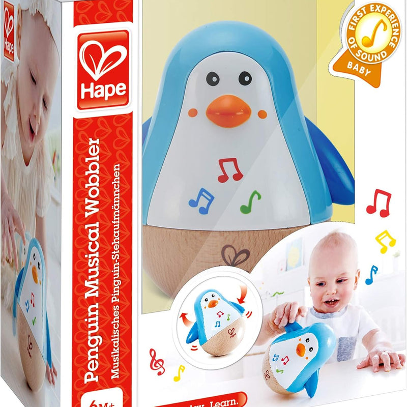 Hape E0331 Standing Up Penguin with Sound Blue from 6 Months