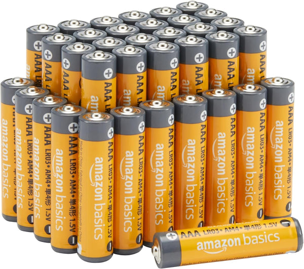 amazon basics High Performance 1.5 V AAA Alkaline Batteries, Pack of 36 (Appearance May Vary)