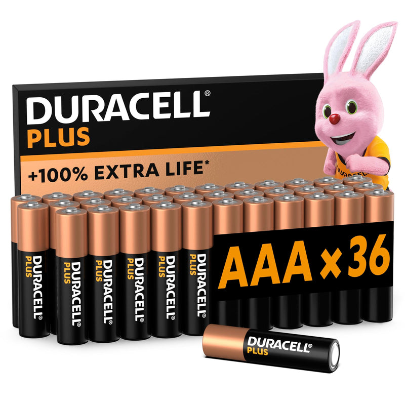 Duracell Plus 9 V Block Alkaline Batteries 6LR61 MN1604 Pack of 4