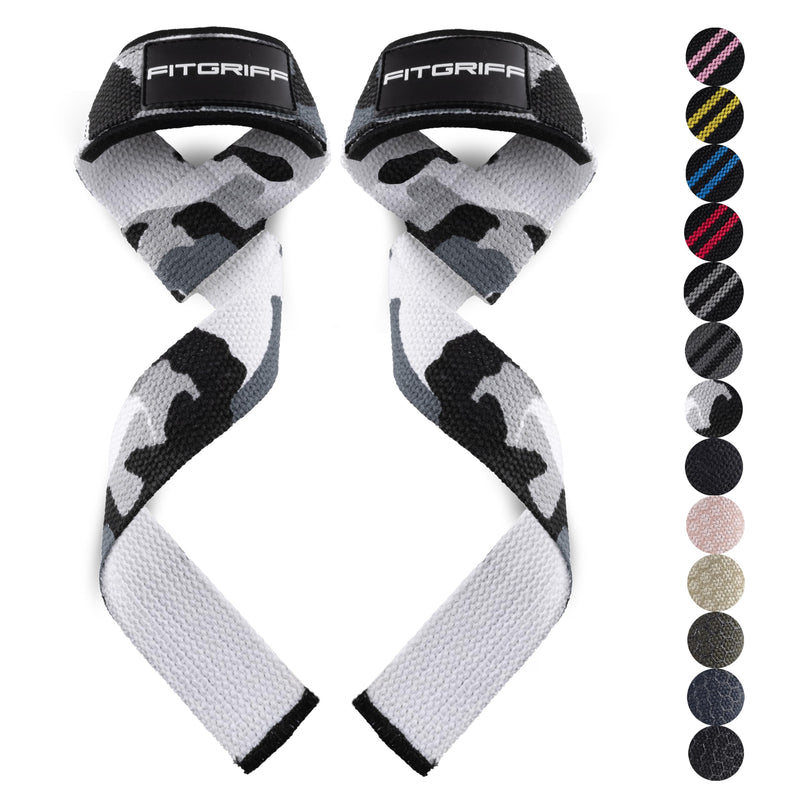 Fitgriff® Lifting Straps (Padded) for Strength Training, Bodybuilding, Fitness – Deadlift Straps – Lifting Straps – for Men and Women