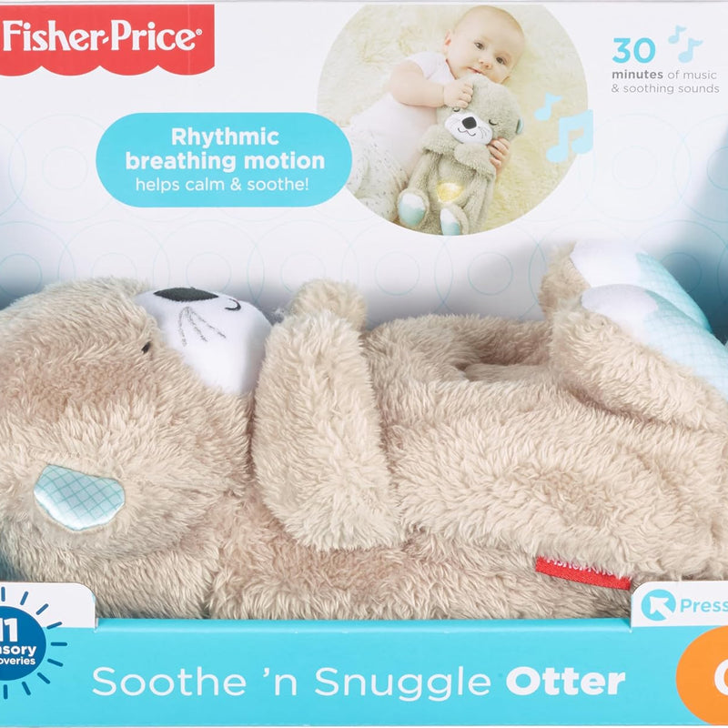 Fisher-Price FXC66 - Snooze Music Box Plush with Soothing Music and Rhythmic Movements for Soothing Baby Toy from Birth