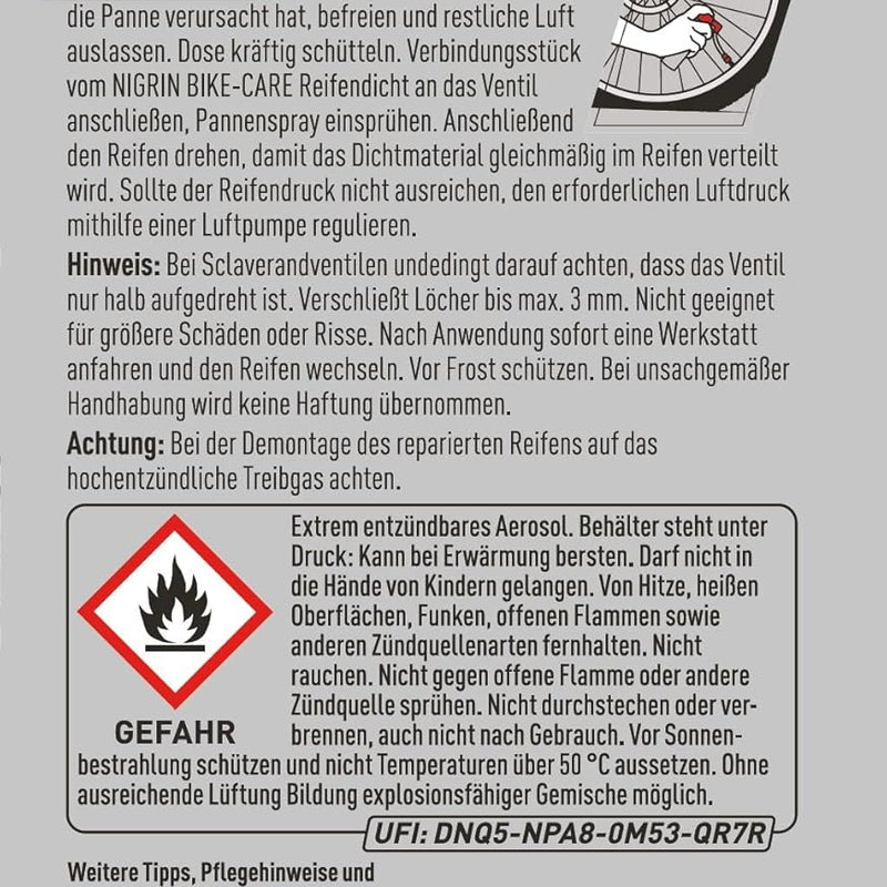 Nigrin Tyre Sealant 75 ml