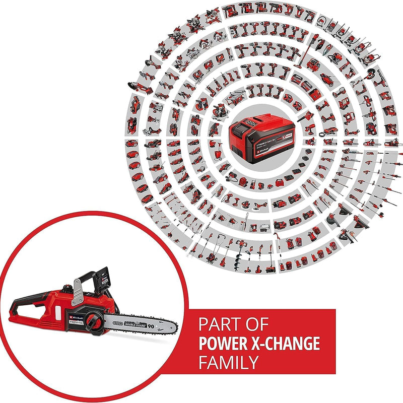Einhell Akku-Kettensäge FORTEXXA 18/30 Power X-Change (Li-Ion, 18V, bürstenloser Motor, 30 cm Schwert, max. 4.300 min-1, ohne Akku & Ladegerät)