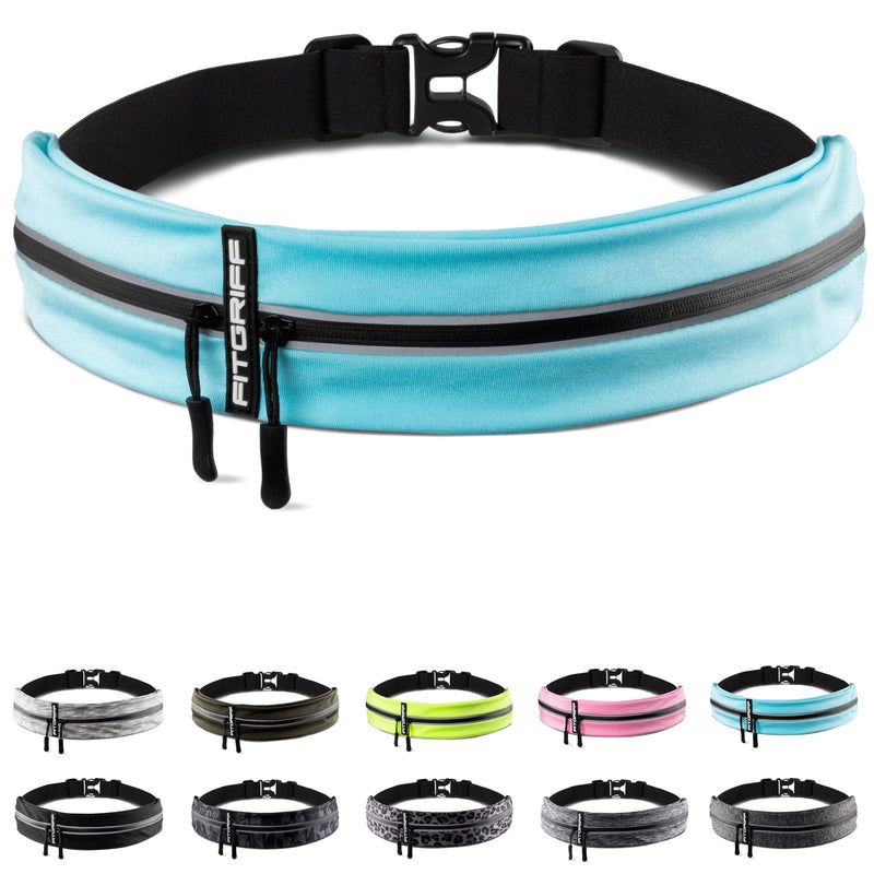 Fitgriff® Running Belt for Mobile Phone, Running Bag, Jogging, Waist Bag, Sports Belt, Running Belt for Jogging, Running, Sports, Fitness - Suitable for All Smartphones