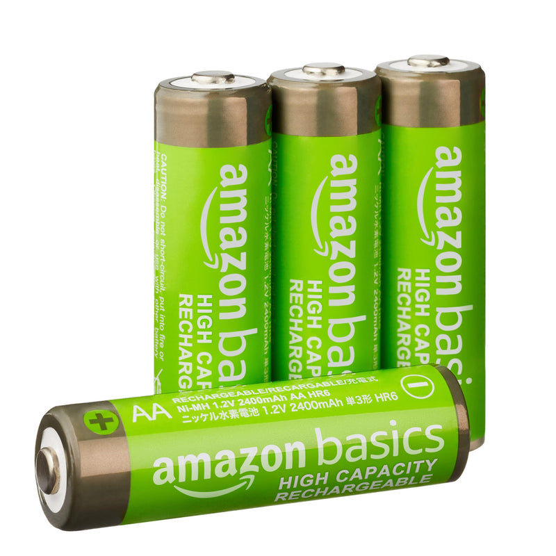AmazonBasics AAA high capacity batteries, rechargeable, pre-charged, 8 pieces (appearance may vary)