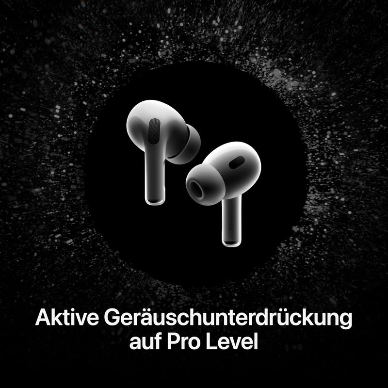 Apple AirPods Pro 2 Wireless In-Ear Headphones, Bluetooth Headphones, Active Noise Cancellation, Hearing Aid Function, Transparency Mode, Personalised 3D Audio, Hi-Fi Sound, H2 Chip, Charging via