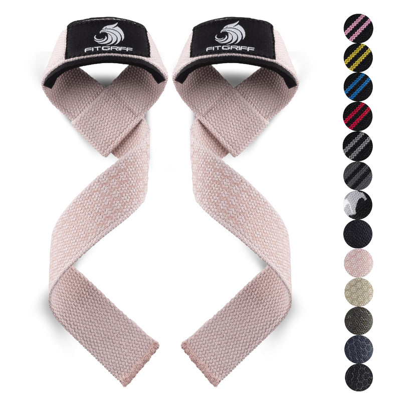 Fitgriff® Lifting Straps (Padded) for Strength Training, Bodybuilding, Fitness – Deadlift Straps – Lifting Straps – for Men and Women