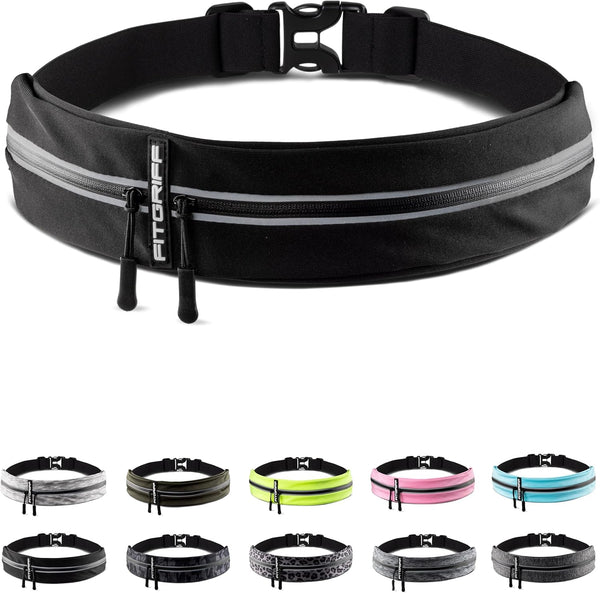 Fitgriff® Running Belt for Mobile Phone, Running Bag, Jogging, Waist Bag, Sports Belt, Running Belt for Jogging, Running, Sports, Fitness - Suitable for All Smartphones