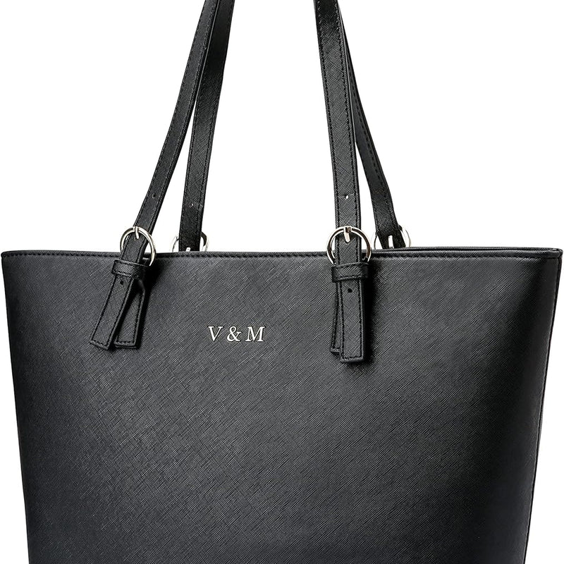 Vanessa & Melissa® Women's Shopper Classic Elegant Handbag Handbag Black