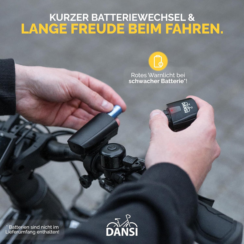 DANSI Bicycle Light Set StVZO I LED Bicycle Light I Wheel Light Bright Front