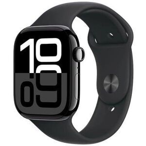 Apple Watch Series 10 (2024) GPS + Cellular 42 mm - Aluminium Schwarz - Sportarmband Schwarz